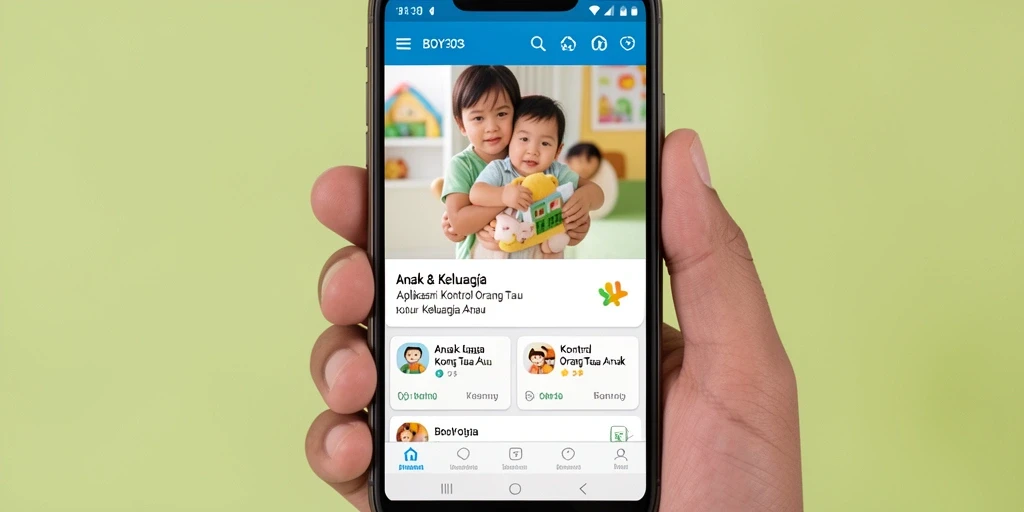 Antarmuka intuitif BOY303 untuk pemantauan anak.