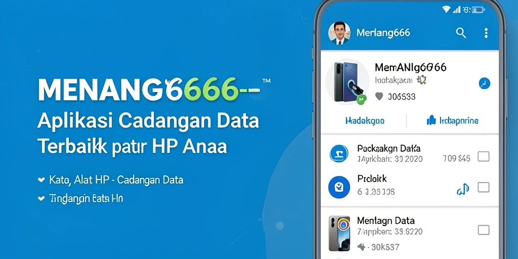 Antarmuka ramah pengguna MENANG666 untuk cadangan data.