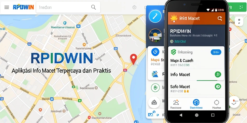 Tampilan antarmuka RPIDWIN dengan peta info macet terkini.
